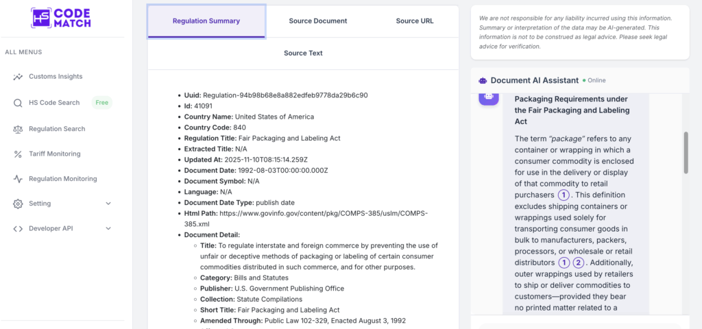 Regulation Monitoring