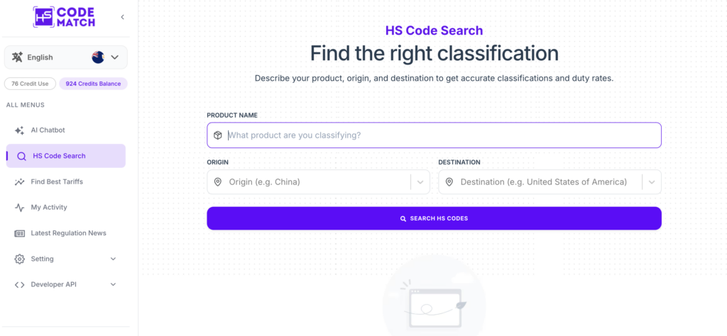 HS Code Match