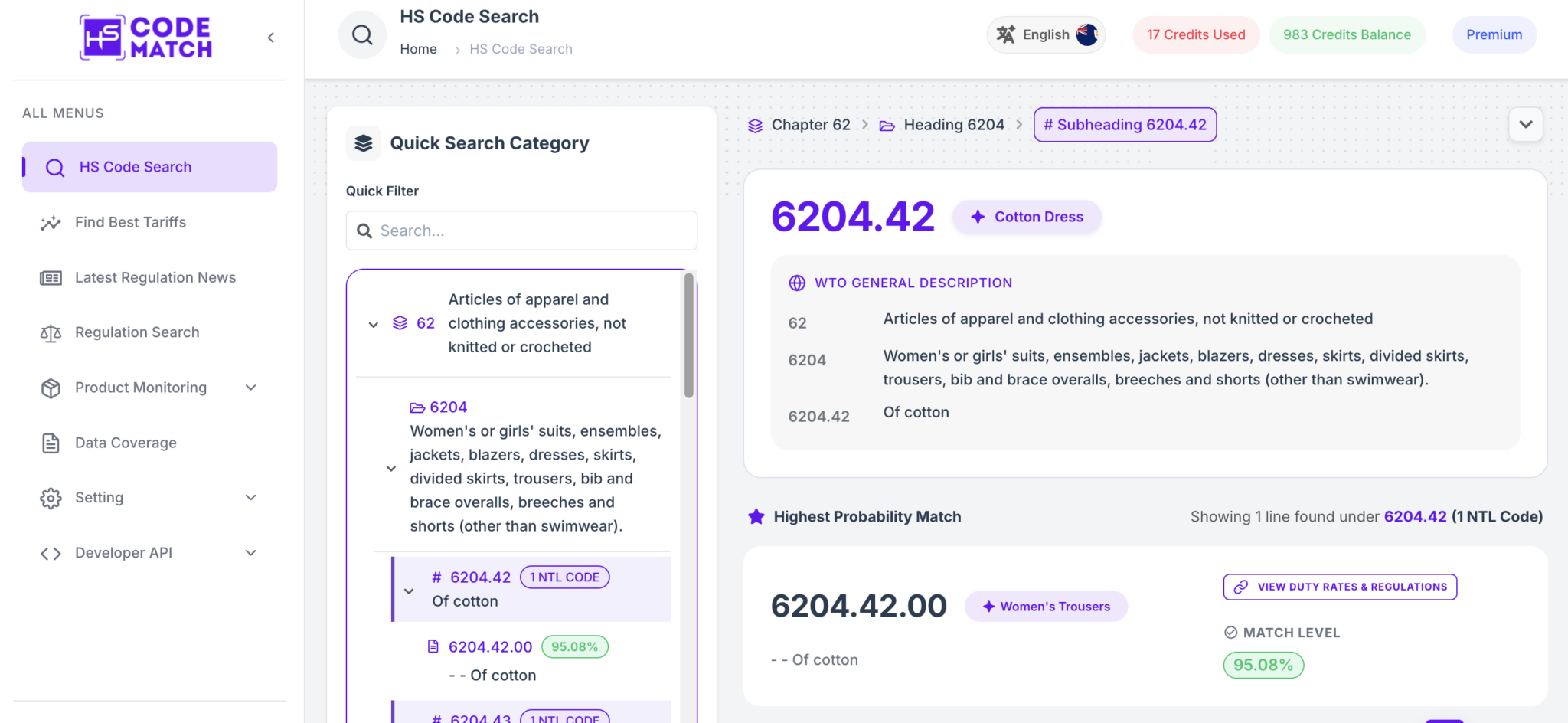 HS Code for Dress: Export Procedure Women's Dresses - HS Code Match