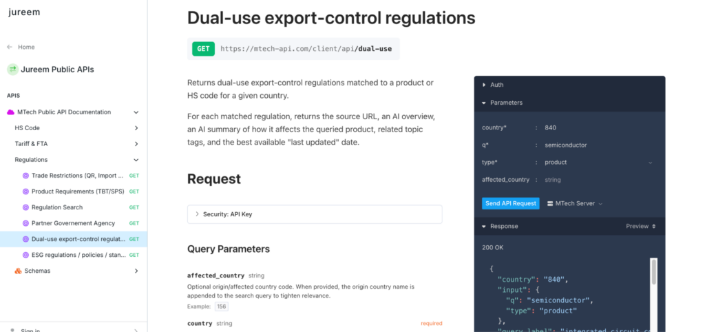 Dual Use Regulation