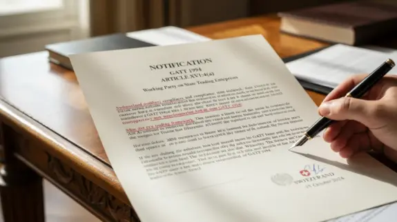 Switzerland Issues State Trading Notification for General Goods