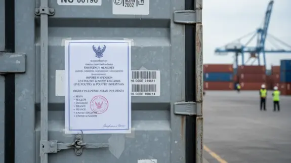 Thailand Suspends Avian Product Imports Amid Avian Influenza Outbreaks
