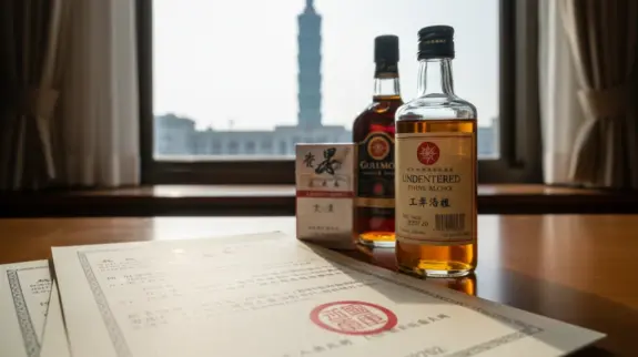 Taipei, Chinese Imposes Licensing Requirements on Tobacco and Alcohol Products
